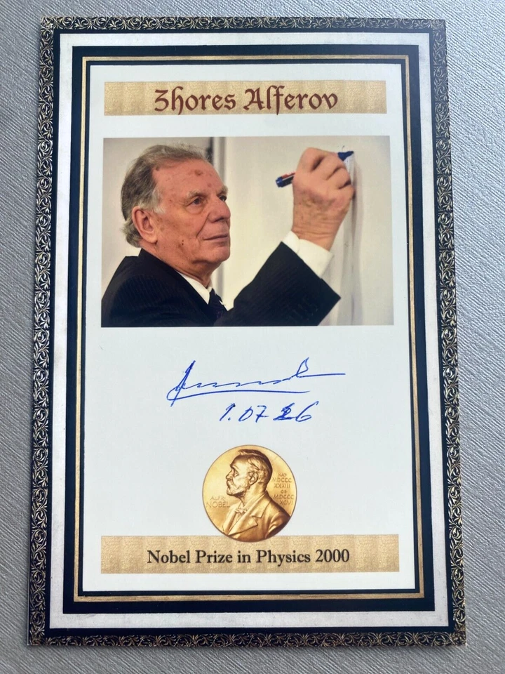 SCHORES ALFJOROV (†2019) Nobelpreis Physik 2000 signed Foto 10x15 Autogramm - Bild 1 von 1