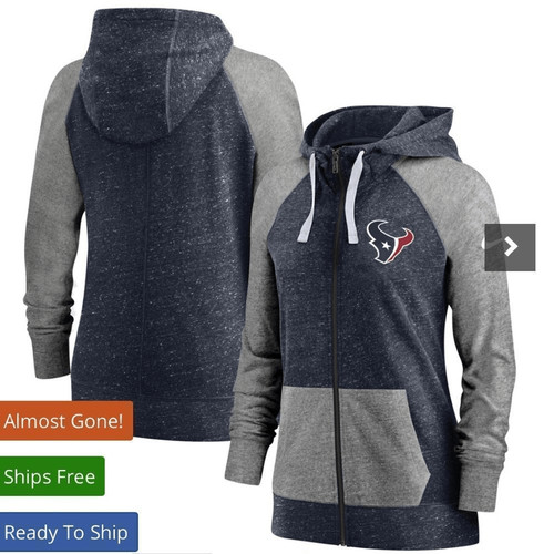 SACAI Giacca full zip Nike Houston Texans grigio marmorizzato e blu nuova con etichetta Taglia M