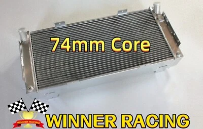 Radiador de aluminio Fit Ford GT40 1964-1969 1965 1966 1967 1968 74 MM NÚCLEO 3 FILAS Foto 1 de 4