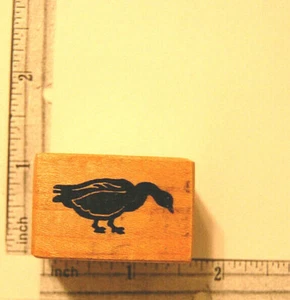 Goose Duck Bird Hunting Rubber Stamp Wood Mounted Stamp PSX 1983 Vintage - Picture 1 of 4