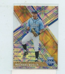 MICHAEL BUSCH 2019 Panini Elite Extra Edition Status Die-Cut Blue Rookie #D /75 - Picture 1 of 1