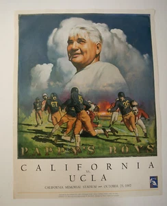 1982 California Bears Football Team VS UCLA (PSTR-37) Poster (JSF6) Pappy's Boys - Picture 1 of 11