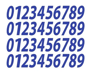 0-9 Numbers Blue Sticker Vinyl Decals CHOOSE SIZE!! 1/2" To 12" Set Of 40 V546) - Picture 1 of 1