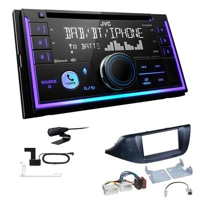 JVC 2-DIN MP3 Autoradio Bluetooth DAB+ für KIA Cee'D ab 2012 schwarz - Bild 1 von 4