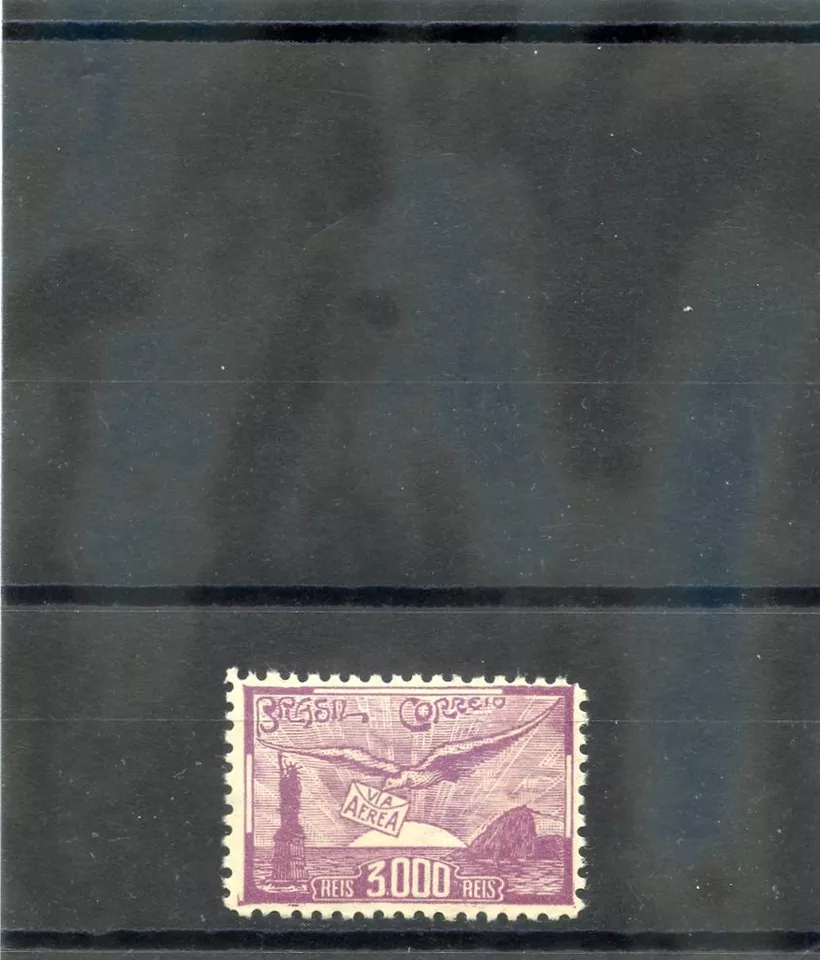 BRAZIL Sc C38(MI 469)**F-VF NH 1937 3000R VIOLET $125 - Image 1 of 1