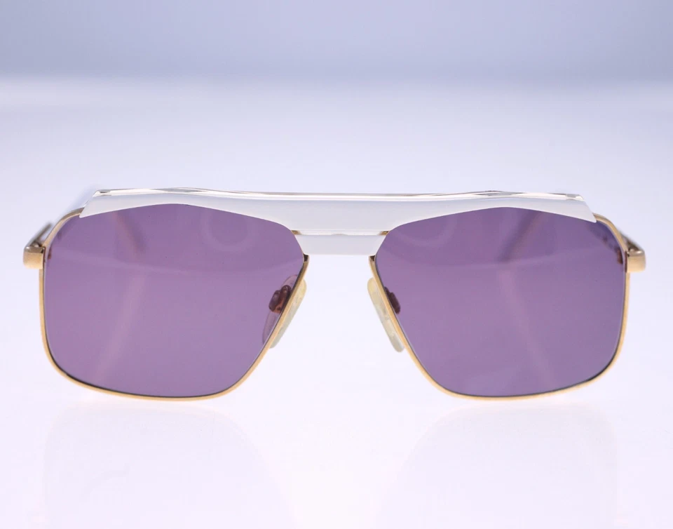Cazal Mod.730 Col.180 unisex vintage pilot-style sunglasses-circa 1980s (Weight: - Image 1 of 4