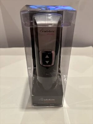 NEW IN BOX Rabbit Electra Rechargeable Electric Corkscrew Black/Silver - Image 1 of 4