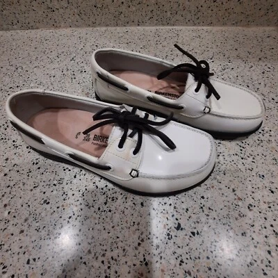 Birkenstock Tennessee charol blanco talla EU 38 7,5-8 EE. UU. usado  Foto 1 de 4