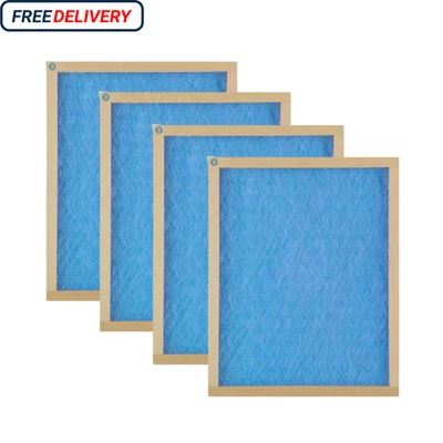 Filtro de aire de fibra de vidrio 20 x 25 x 1 FPR 1 MERV 2, paquete de 4, reemplazo de filtros de aire Foto 1 de 4