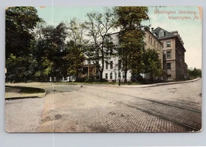 Washington Seminary Washington PA Pennsylvania 1910 Brick Streets - Imagen 1 de 2