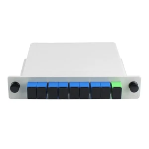 1x8 Fiber Optic Plc Splitter Box Cassette Card Inserting PLC Branching Module r - Afbeelding 1 van 12