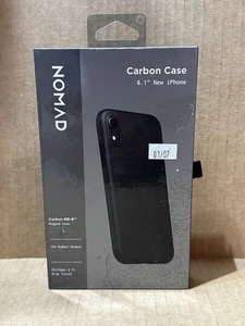 🔥Nomad Carbon Case 6.1” Apple IPHONE XR black Rugged TPU rubber Bumper New - Picture 1 of 3