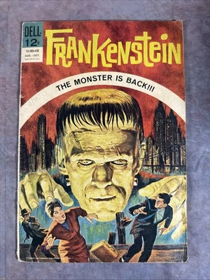 Frankenstein #1 ¡El monstruo ha vuelto! Segunda impresión Dell Publishing 1963 Foto 1 de 4