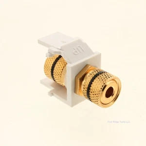 Signamax CMK-BA-WH Black 3-WAy Binding Post Module White - Picture 1 of 5