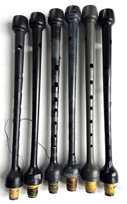 Vintage Dudelsack Kanter - Konvolut von sechs alten Chantern zum Restaurieren - Bild 1 von 4