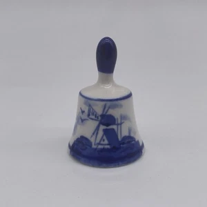 Vintage Miniature Porcelain Bell Holland - Picture 1 of 5