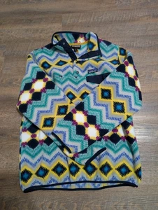 Patagonia Synchilla Snap-T Fleecepullover Timber Twist Aztec Damengröße Large - Bild 1 von 7