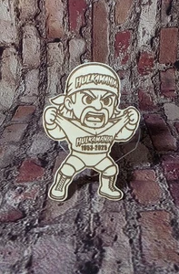 Hulk Hogan Hulkamania Tribute Laser Engraved Wood Magnet #2 - Picture 1 of 4