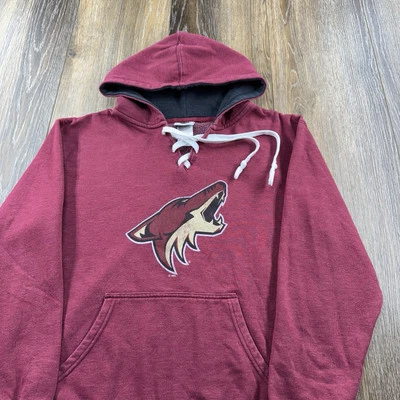 Vintage Phoenix Coyotes Hoodie Mens M Red Sweatshirt NHL Ice Hockey Sweater Y2K - Image 1 of 4