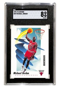 1991-92 SkyBox #39 Michael Jordan SGC 8 NM-MT Chicago Bulls (HOF) GOAT - Bild 1 von 2