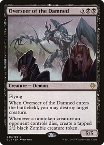 1x - Overseer of the Damned - #36 - Alchenemy: Nicol Bolas - NM MTG - Picture 1 of 1