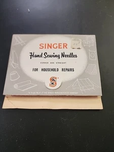 Vintage Singer Hand Sewing Needles household repairs original price tag - Picture 1 of 3