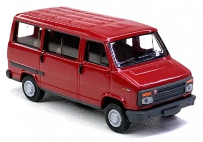 Brekina 1982 Citroen C25 Bus Red HO Scale 1:87 Model Van US IMPORT DUTIES PAID - Image 1 of 3
