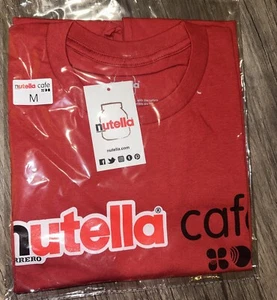 Camiseta roja Nutella Cafe New York cuello redondo para hombre mediana - Imagen 1 de 5