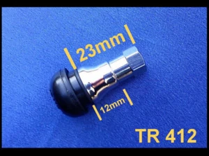 4x Gummiventile mit Chrommantel Reifen Ventile für Felgen Alufelgen TR412C - Picture 1 of 6