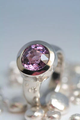 Ring Goldschmiedearbeit Spinell 3,58 ct Platin 950 - Bild 1 von 4