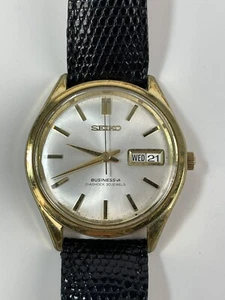 Vintage 60er Seiko Business-A Diashock 30 Juwelen Tag/Datum Automatik Armbanduhr - Bild 1 von 7