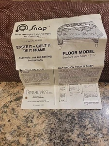 Q Snap Quilting Frame With Instructions - Picture 1 of 4