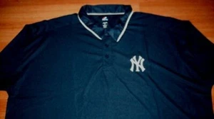 Camisa Polo Sintética New York Yankees 6xl Logotipos Bordados Majestuosa Azul Marino MLB - Imagen 1 de 1