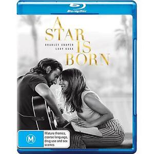 A STAR IS BORN LADY GAGA BLU-RAY NEW & SEALED, 2019 RELEASE, FREE POST
