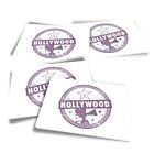 4x Rectangle Stickers - Hollywood Stars Cinema Film #10467