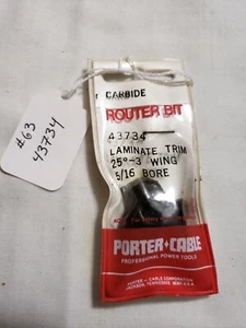 Porter Cable 43734 Laminatverkleidung, 25 Grad 3 Flügel, 5/16" Bohrung, hartmetallbestückt NEU - Bild 1 von 2