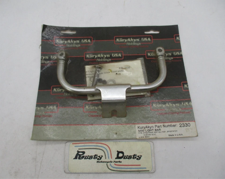 Mini barra de luz cromada Dyna Softail Sportster 2330 Kuryakyn NOS Harley Davidson Foto 1 de 3