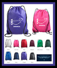 Cna Love What You Do Personalized Name Custom Drawstring Nylon Backpack Bag