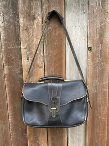 Borsa a tracolla Dooney & Bourke in pelle nera con ciottoli per tutte le stagioni vintage - Foto 1 di 24