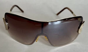 Rocawear R359 GLD Shield Oversized Sunglasses Gold Gradient Preowned Y2K Frames - Picture 1 of 24