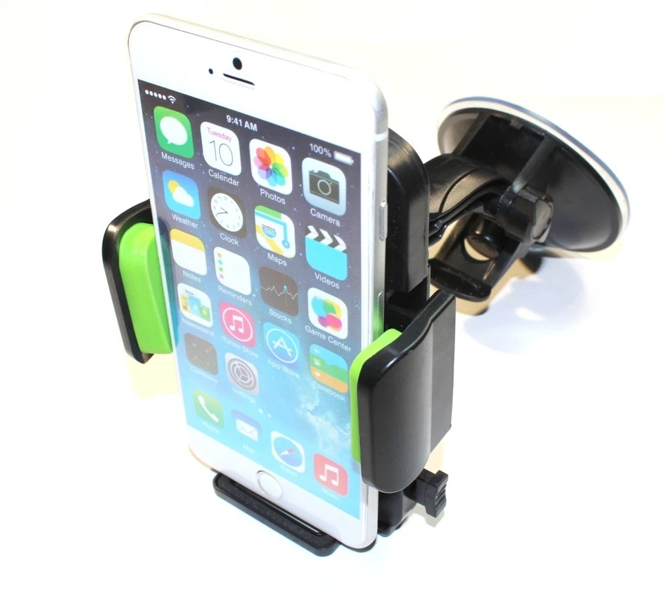 Soporte para teléfono celular/GPS de alta resistencia ventosa montaje parabrisas rotación 360 Foto 1 de 1