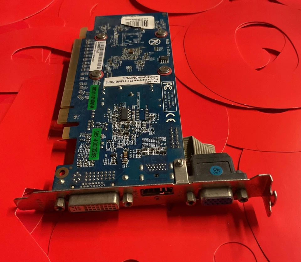 Galaxy Nvidia Geforce 210 512MB DDR2 64Bit Graphics Card vga/DVI/HDMI PCIE  - Image 1 of 4