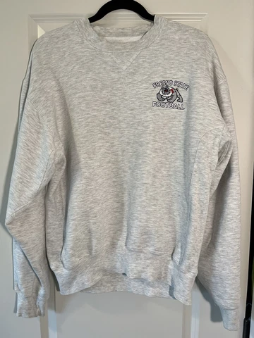Vintage Russell Athletic Fresno State Bulldogs Football Pro Cotton Sweatshirt Md Cover