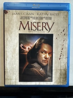 Misery Blu-ray 1990 Stephen King Thriller James Caan Kathy Bates raro fuera de stock Foto 1 de 2