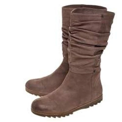 Prada Sport Women's Brown Slouchy Suede Mid Calf Flat Pull On Boots Size 38/US7 - Image 1 of 4