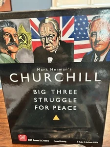 GMT Mark Herman’s Churchill: Big Three Struggle For Peace game  NEVER PLAYED.   - Picture 1 of 11
