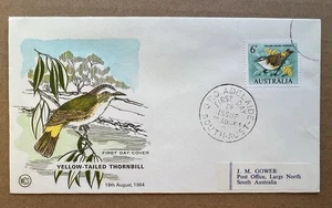 1964 Australia FDC Yellow-Tailed Thornbill · Adelaide Cancel · WCS Cachet - Picture 1 of 6