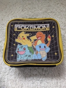 Pokemon Insulated Lunchbox Pikachu Charmander Bulbasaur Squirtle Base Pokémon - Picture 1 of 6