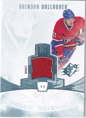 2013-14 SPx Rookie Materials #RMBG Brendan Gallagher - Image 1 of 2