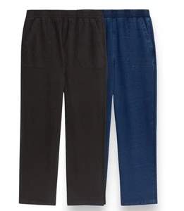 Pantalón M&S Denim Pierna Recta Jersey Damas Cintura Elástica Pantalones Bolsillos - Imagen 1 de 17